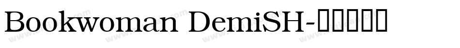 Bookwoman DemiSH字体转换